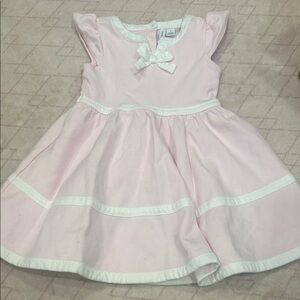 Janie & Jack light pink and white dress